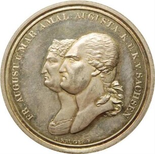 König Friedrich August I.und Marie Amalie Auguste - Goldene Hochzeit