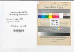Entnazifizierung Heinrich Schulze , geb. 20.09.1905 (Fahrhauer)
