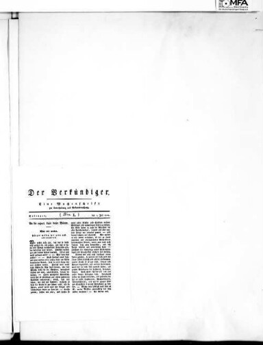 Titelseite einer Zeitung