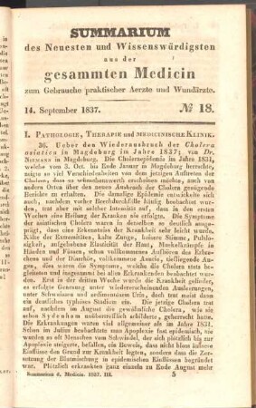 14. September 1837. No 18.