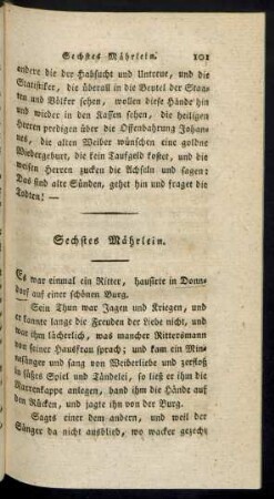 Sechstes Mährlein.