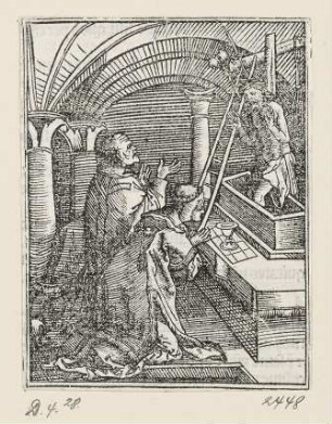 Gregorsmesse, aus: Peter Apian, "Hortulus anime", Nürnberg 1517