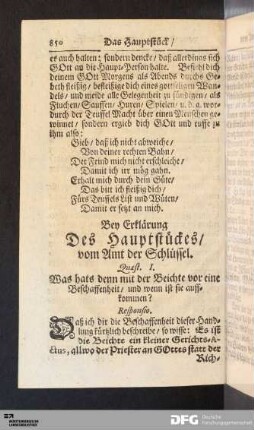 Bey Erklärung Des Hauptstückes / vom Amt der Schlüssel.