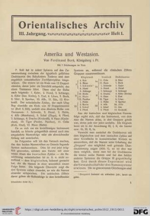 3: Amerika und Westasien