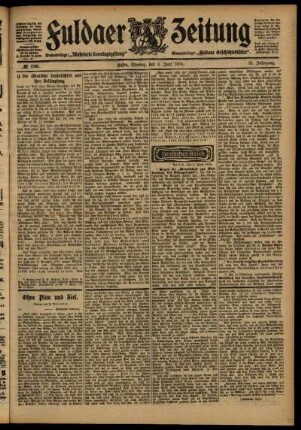Ausgabe vom Montag, den 06. Juni 1904.