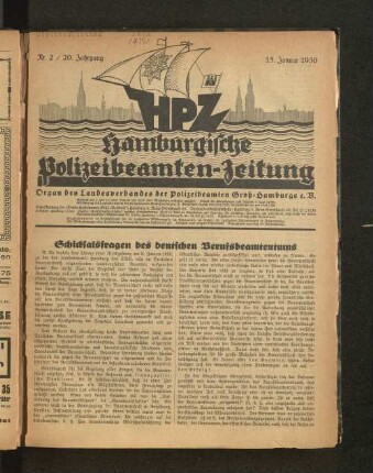 Nr. 2 / 20. Jahrgang 15. Januar 1930