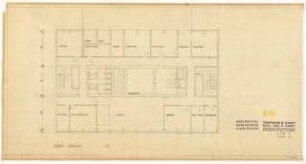 Hochschulbibliothek, Karlsruhe Neubau: Grundriss UG, 1:100