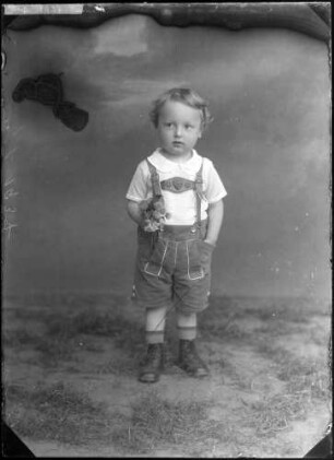 Josef Schork in Lederhosen