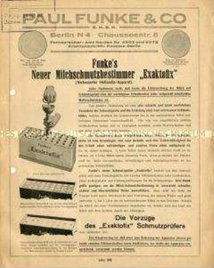 Neuer Milchschmutzbestimmer