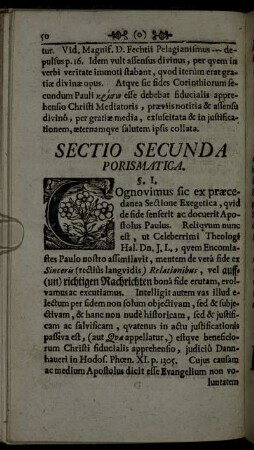 Sectio Secunda Porismatica.