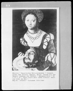 Salome mit dem Haupte Johannes des Täufers