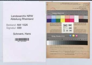 Entnazifizierung Hans Schroers , geb. 03.06.1903 (Haendler)