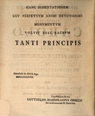 Diss. iur. gent. univ. de indictione belli solemnis gentibus nec temere suadenda, nec dissuadenda