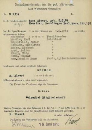 Elwert, Rosa