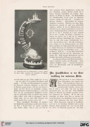Die Kunststickerei in der Entwicklung des modernen Stils