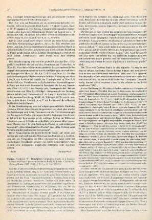 747-749 [Rezension] Danker, Frederick W., Benefactor