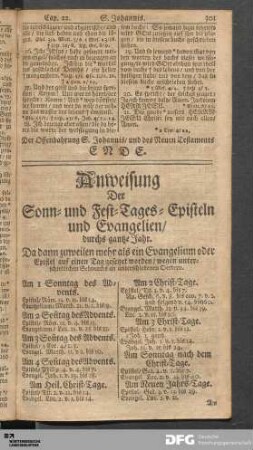 Anweisung Der Sonn- und Fest-Tages-Episteln und Evangelien [...].