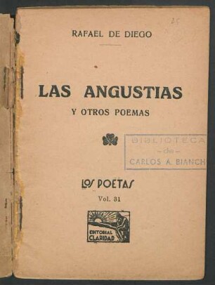 Las angustias y otros poemas