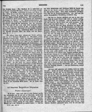 Ad Senatum Reipublicae Literariae