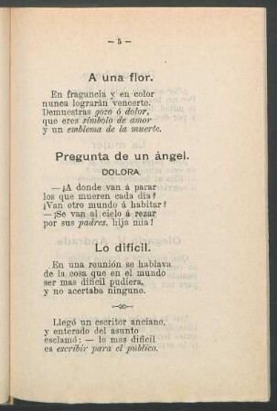 A una flor.
