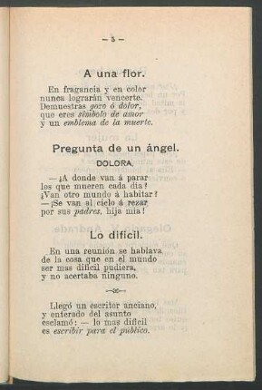 A una flor.