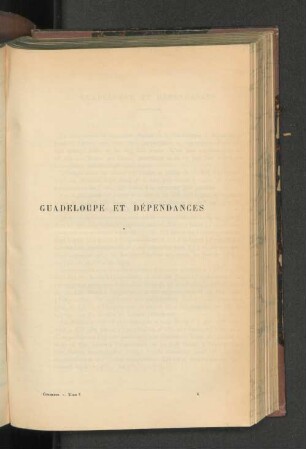 Guadeloupe Et Dépendances.