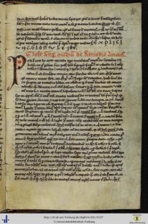 [98r - 107r] Glossae libri remediorum amoris P. Ovidii Nasonis.
