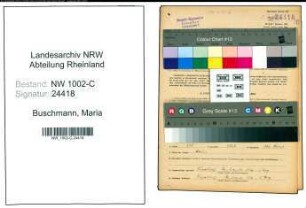 Entnazifizierung Maria Buschmann, geb. 25.12.1911 (Verkaeuferin)