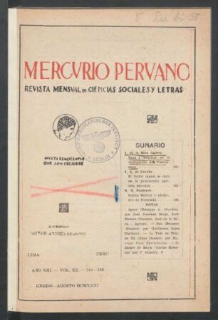 19310013144: Año 13.1931=Nr. 144/145