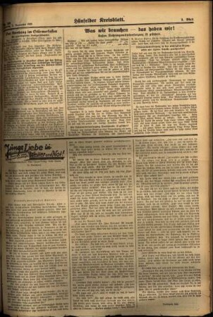 Dritte Ausgabe vom Samstag, den 02. November 1935.