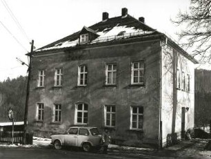 Gornau-Dittmannsdorf, Hauptstraße 65. Pfarrhaus (um 1890). Straßenansicht
