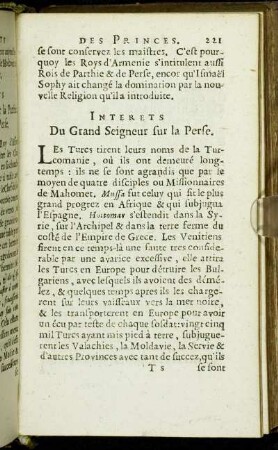 Interets Du Grand Seigneur sur [...]