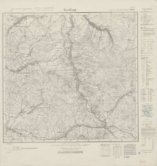 5061 (alte Nr.: 2948) Kauffung, Meßtischblatt (4 cm - Karte)