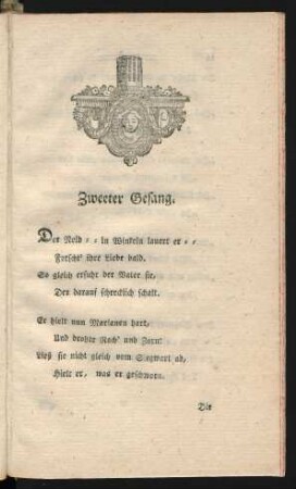 Zweeter Gesang