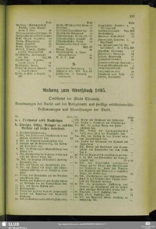 Anhang zum Adreßbuch 1895