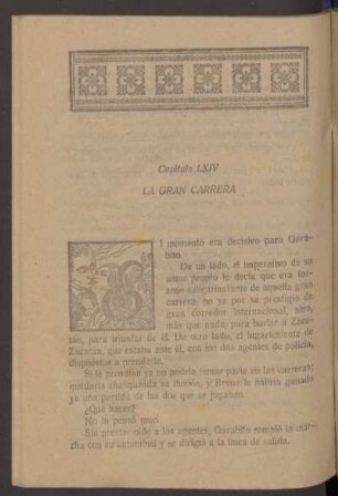 Capítulo LXIV - La gran carrera