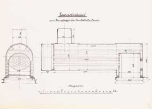 Dampfbagger für den Klodnitzkanal: Lokomobilkessel: Schnitte 1:10