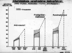 Arbeitsleistung verschiedener Melkverfahren