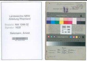 Entnazifizierung Arnold Stelzmann , geb. 05.06.1896 (Beamter)