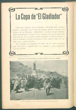 Ecos de la inauguración del Cristo de los Andes - [Fotografía]