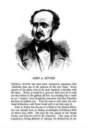 Memoir of John A. Sutter