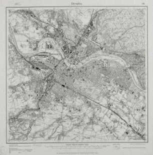 Topographische Karte Dresden, Ausgabe 1920. N° 66 [4948] (1:25 000)