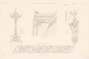 Palais Kronenberg, Warschau: Details (aus: Atlas zur Zeitschrift für Bauwesen, hrsg. v. G. Erbkam, Jg. 24, 1874)