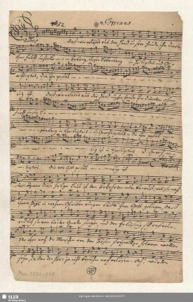 Stimmensatz [Schreiber: Opitz, J. S.; u.a.]