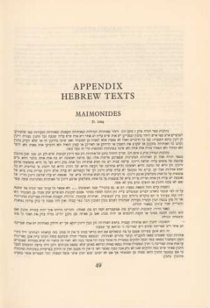 Appendix : Hebrew texts