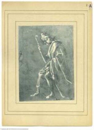 Sitzende Gewandfigur