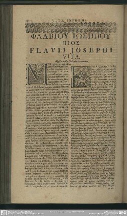 Phlabiou Iōsēpou Biōs. Flavii Josephi Vita