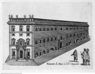 Palazzi diversi nel'alma città di Roma, et altre, Taf. 30: Palazzo Balestra (ehemals Savorelli)