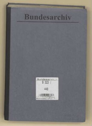 Deutsch-italienische Verhandlungen über die Rückführung italienischen Kunstgutes (Dubletten): Bd. 1 / 1