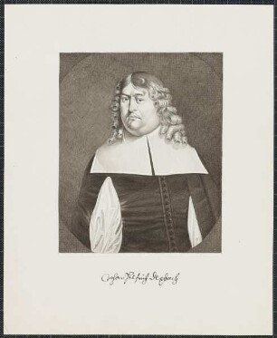Icones Professorum Marpurgensium — Bildnis des Johann Helfrich Dexbach (1629-1682)